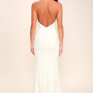 Lulus white halter dress